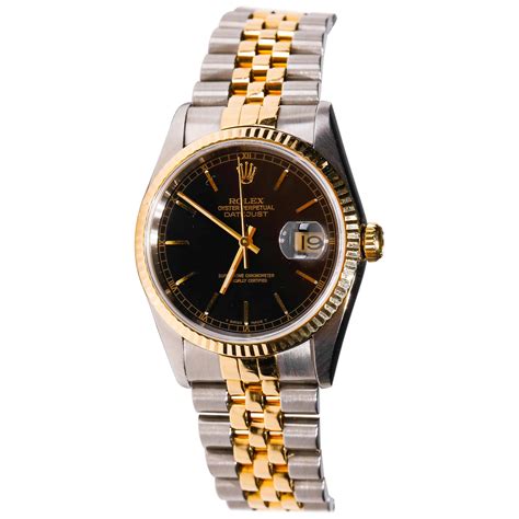 rolex datejust white gold and stainless steel automatic